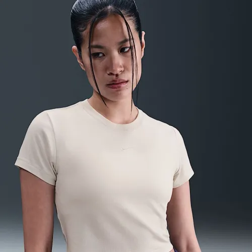 Nike Sportswear Chill Knit женская Cropped футболка цвет серый