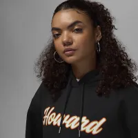 Nike Jordan x Howard University жіноча Satin-Lined Pullover Толстовка з капюшоном колір чорний