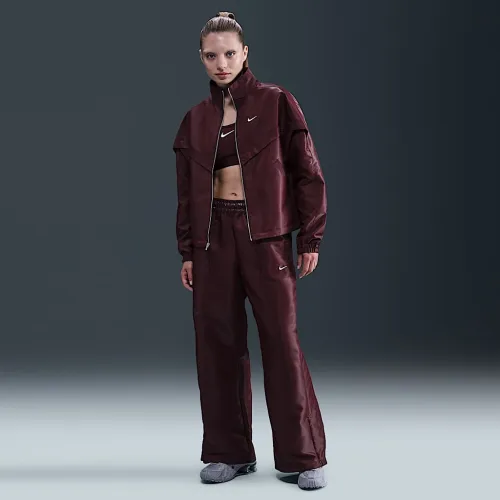 Nike Sportswear Windrunner жіноча Shine Pants колір червоний