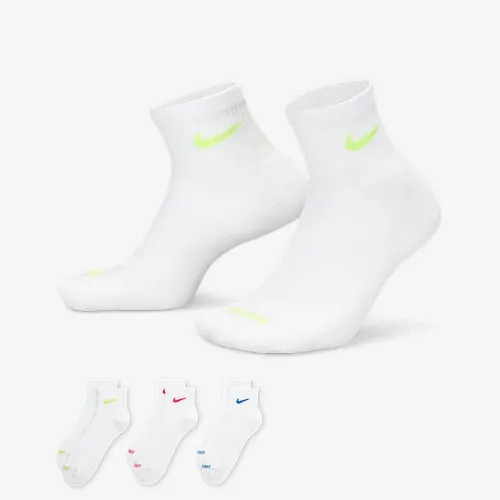 Nike Everyday Plus Cushioned тренировочные Ankle носки (3 пары) многоцветный