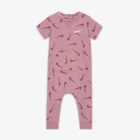 Nike Baby (3-6M) Printed Short Sleeve Coverall Pink