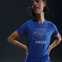 Nike Swoosh женская Cheer футболка синий
