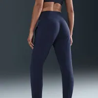Nike Zenvy женская Dri-FIT С высокой Талией Joggers синий