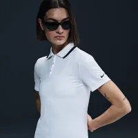 Nike Tour женская Dri-FIT Short-Sleeve для гольфа Polo цвет белый