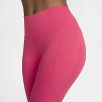 Nike One женская С высокой Талией 7/8 лосины с карманамиPink