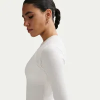 Nike Sportswear Chill Knit женская Tight Long-Sleeve Ribbed Top цвет белый