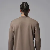 Nike Jordan Sport мужские Dri-FIT для гольфа Long-Sleeve Mock Neck свитшот цвет серый