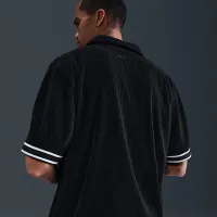 Nike Kobe мужские Pleated Short-Sleeve баскетбольные Top цвет черный