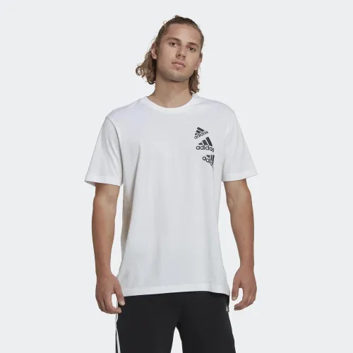 Футболка adidas Essentials BrandLove HL9386 - Біла