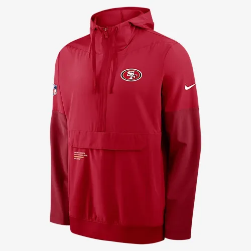 San Francisco 49ers Well Rounded Anorak мужские Nike NFL 1/2-Zip Hooded Куртка цвет красный