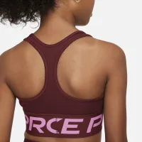 Nike Pro Swoosh Girls' Sports Bra колір червоний