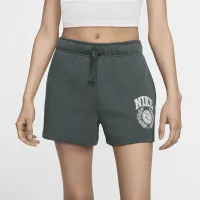 Nike Sportswear Club Fleece женская Mid-Rise Graphic шорты цвет зеленый