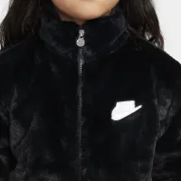 Nike Little дитячі Faux Fur Куртка колір чорний