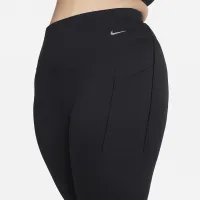 Nike Universa женская Medium-Support С высокой Талией 7/8 лосины с карманами(большие размеры) цвет черный