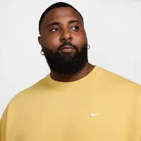 Nike Solo Swoosh мужские Fleece Crew Yellow