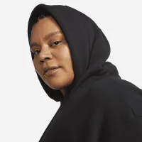 Nike Sportswear Phoenix Fleece женская оверсайз Pullover Толстовка с капюшоном (большие размеры) цвет черный