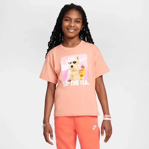 Nike Sportswear Big дитячі (Girls') футболка Orange