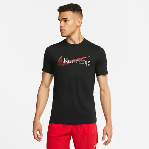 Nike Dri-FIT мужские Running футболка цвет черный