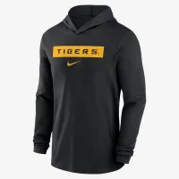 LSU Tigers Sideline чоловічі Nike Dri-FIT College Long-Sleeve Hooded Top колір чорний