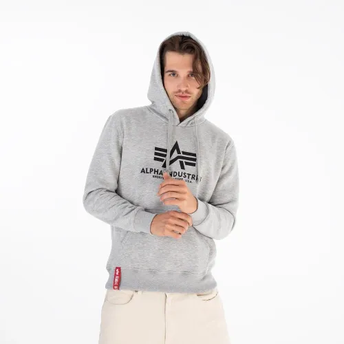 Кофта/футболка Alpha Industries Basic Hoody 17831217 - Серая
