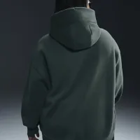 Nike Sportswear Phoenix Fleece женская оверсайз Pullover Толстовка с капюшоном (большие размеры) цвет зеленый