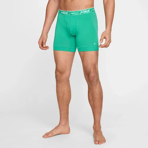 Nike Dri-FIT Essential хлопковыеStretch мужские трусы (3 пары) цвет зеленый
