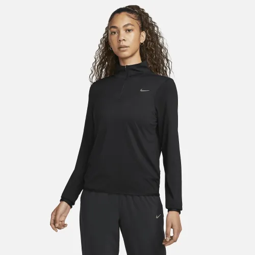 Nike Swift Element жіноча UV Protection 1/4-Zip Running Top колір чорний