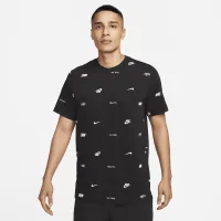 Nike Club мужские Allover Print футболка цвет черный