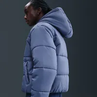 Nike Sportswear Classic Puffer женская Therma-FIT Loose Hooded Куртка синий
