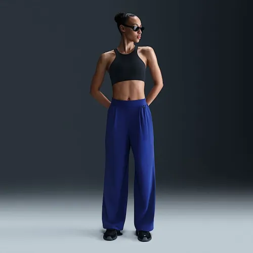 Nike 24.7 PerfectStretch женская Dri-FIT С высокой Талией Loose Wide-Leg Pants синий