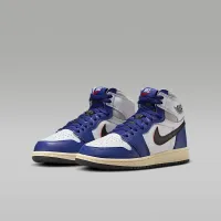 Nike Air Jordan 1 High OG Big детские Кроссовки цвет белый