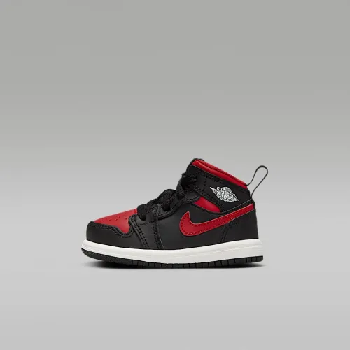 Nike Jordan 1 Mid Baby/Toddler Кросівки колір чорний