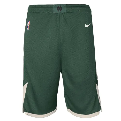 Milwaukee Bucks Icon Edition Big дитячі Nike Dri-FIT NBA Swingman шорти колір зелений