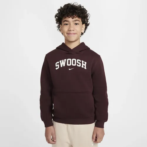 Nike Sportswear Club Fleece Big дитячі Толстовка з капюшоном колір червоний