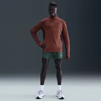 Nike Trail чоловічі Dri-FIT 1/2-Zip Mid Layer Top колір коричневий