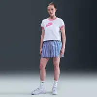 Nike Sportswear женская Short-Sleeve Ringer футболка цвет белый