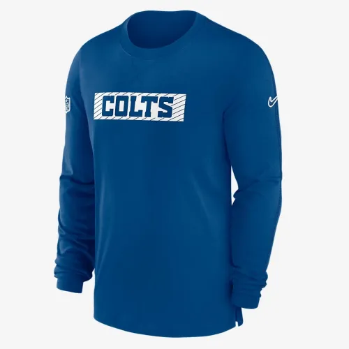 Indianapolis Colts Sideline Player Team Issue Men’s Nike Dri-FIT Long-Sleeve Top блакитний