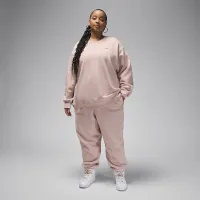 Nike Jordan Flight Fleece женская Crew-Neck свитшот (большие размеры) Pink
