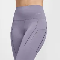 Nike Go жіноча Firm-Support З високою талією 7/8 лосіни з кишенямиколір фіолетовий