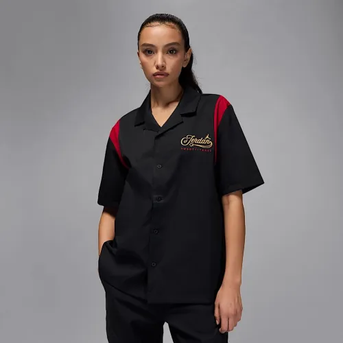 Nike Jordan женская Button-Up Shirt цвет черный