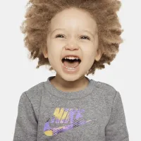 Nike Baby (12-24M) світшот and Pants комплект колір сірий