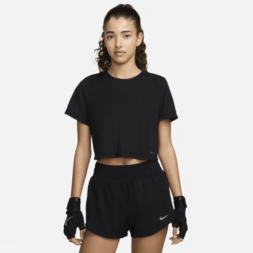 Nike One Classic Breathe жіноча Dri-FIT Short-Sleeve Top колір чорний