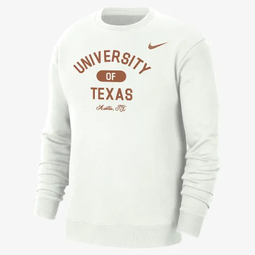 Texas мужские Nike College Crew-Neck Top цвет белый