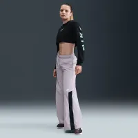 Nike Sportswear жіноча оверсайз Long-Sleeve Cropped футболка колір чорний