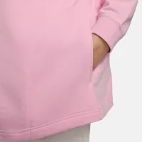 Nike Sportswear Club Fleece женская оверсайз Mock-Neck свитшот (большие размеры) Pink