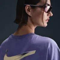 Nike Sportswear женская оверсайз Short-Sleeve футболка цвет фиолетовый