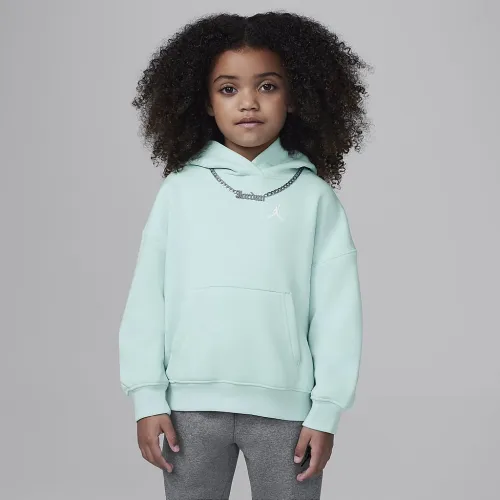 Nike Jordan Brooklyn Essentials Little детские Pullover Толстовка с капюшоном цвет зеленый