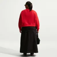 Nike Sportswear Club Fleece жіноча Loose Cardigan (великі розміри) колір червоний