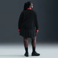 Nike Sportswear Club Fleece жіноча Loose Crew-Neck світшот (великі розміри) колір чорний