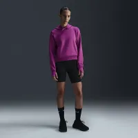 Nike Therma-FIT One женская Pullover Толстовка с капюшоном цвет фиолетовый